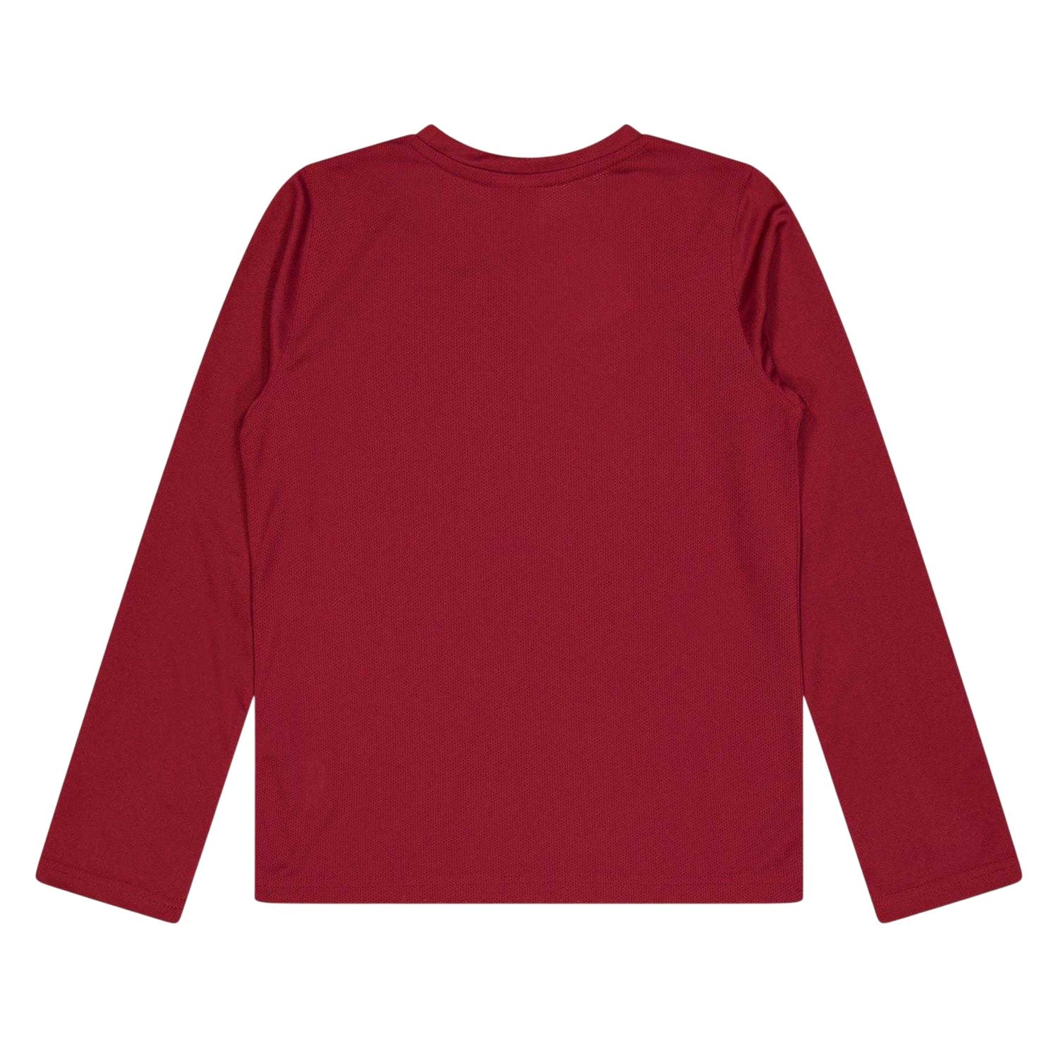 Red - Back - Puma Childrens-Kids Team Logo Long-Sleeved Top