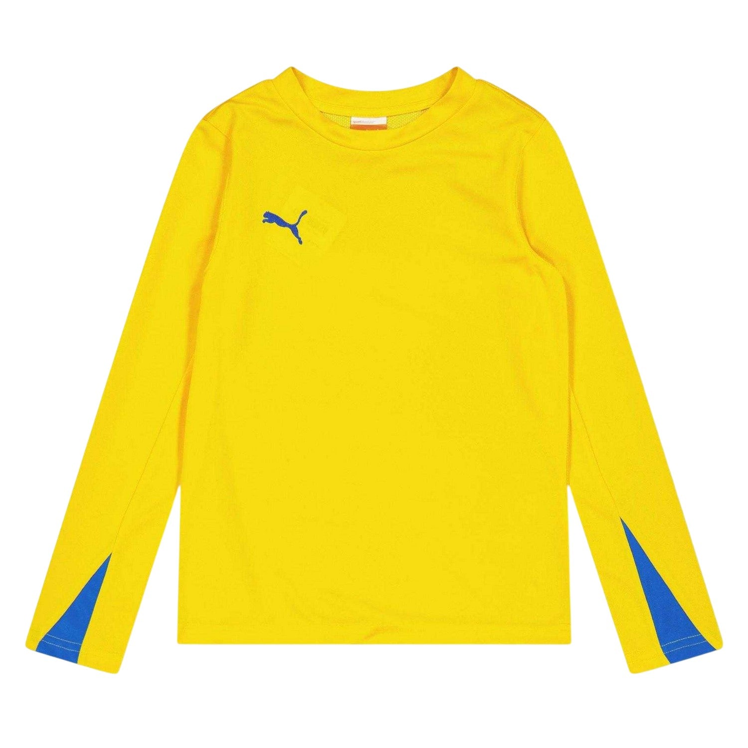 Yellow - Front - Puma Childrens-Kids Team Logo Long-Sleeved Top