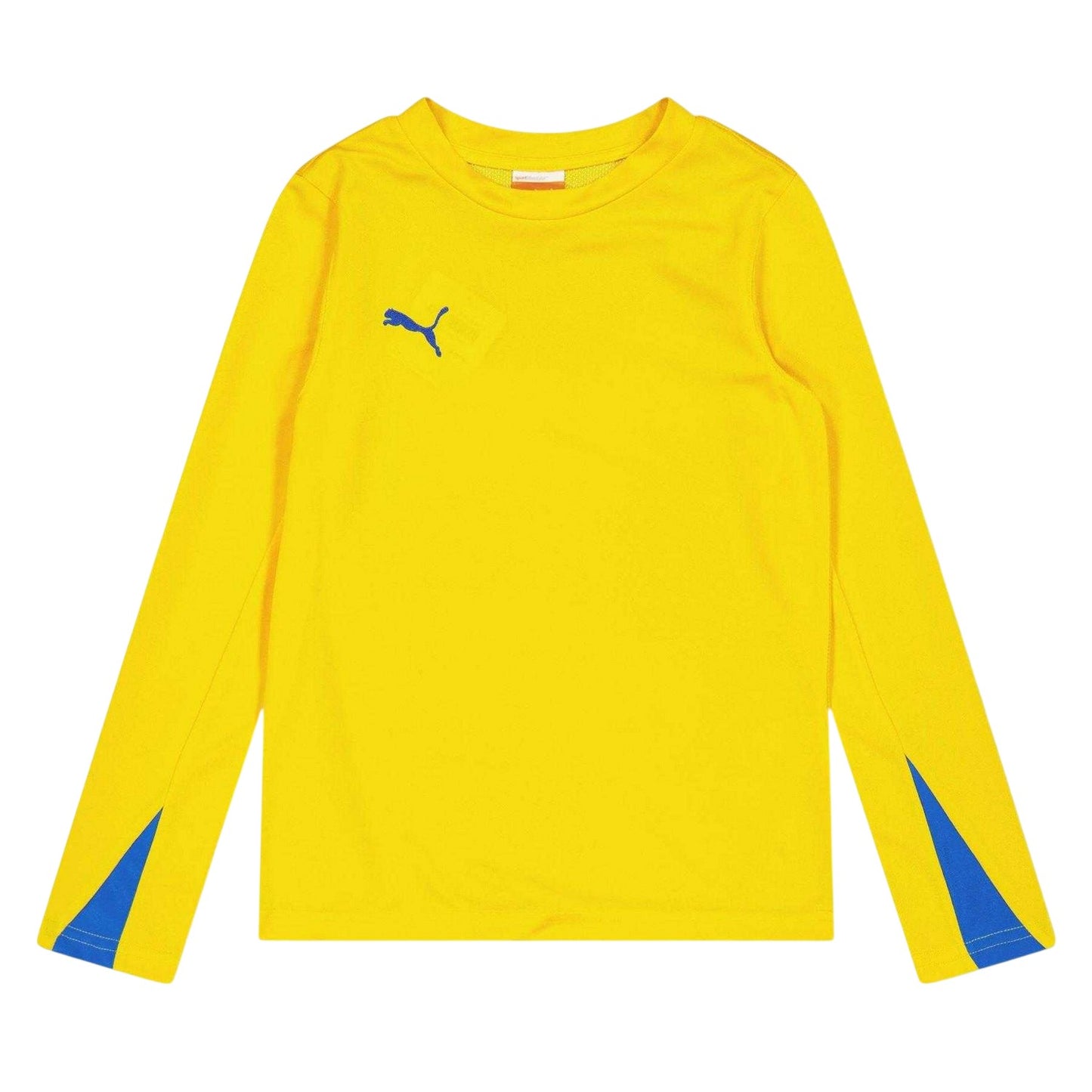 Yellow - Front - Puma Childrens-Kids Team Logo Long-Sleeved Top