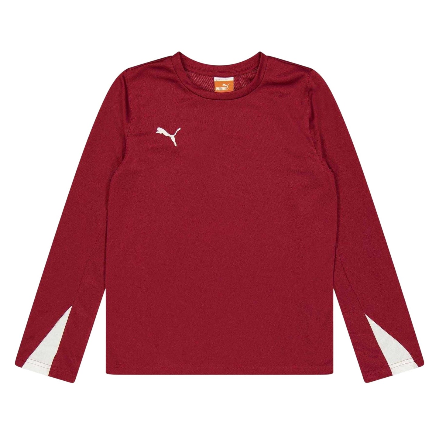 Red - Front - Puma Childrens-Kids Team Logo Long-Sleeved Top