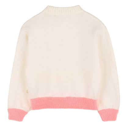 Ivory - Back - Billieblush Girls Serial Dreamer Wanted Sweater Top