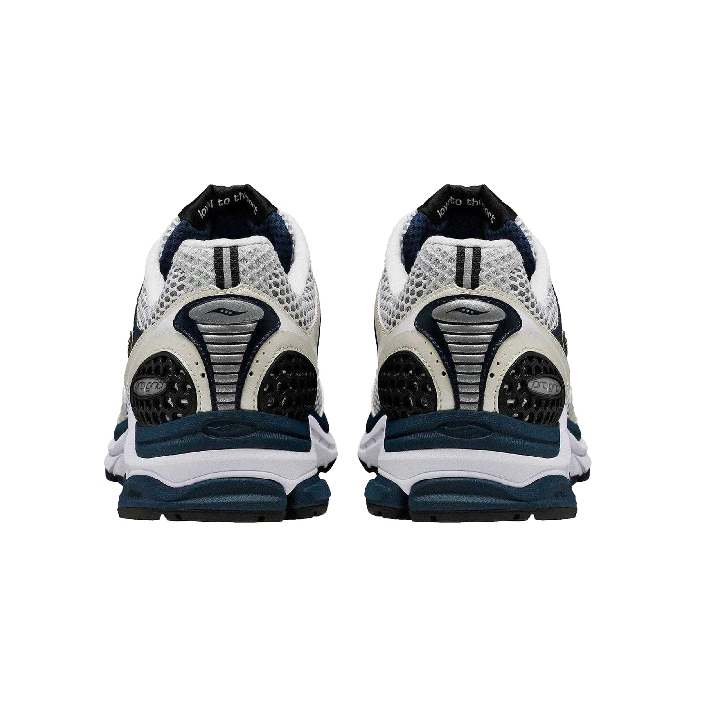 White-Navy - Back - Saucony Womens-Ladies Triumph 4 Running Shoes