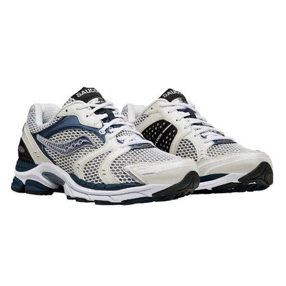 White-Navy - Pack Shot - Saucony Womens-Ladies Triumph 4 Running Shoes