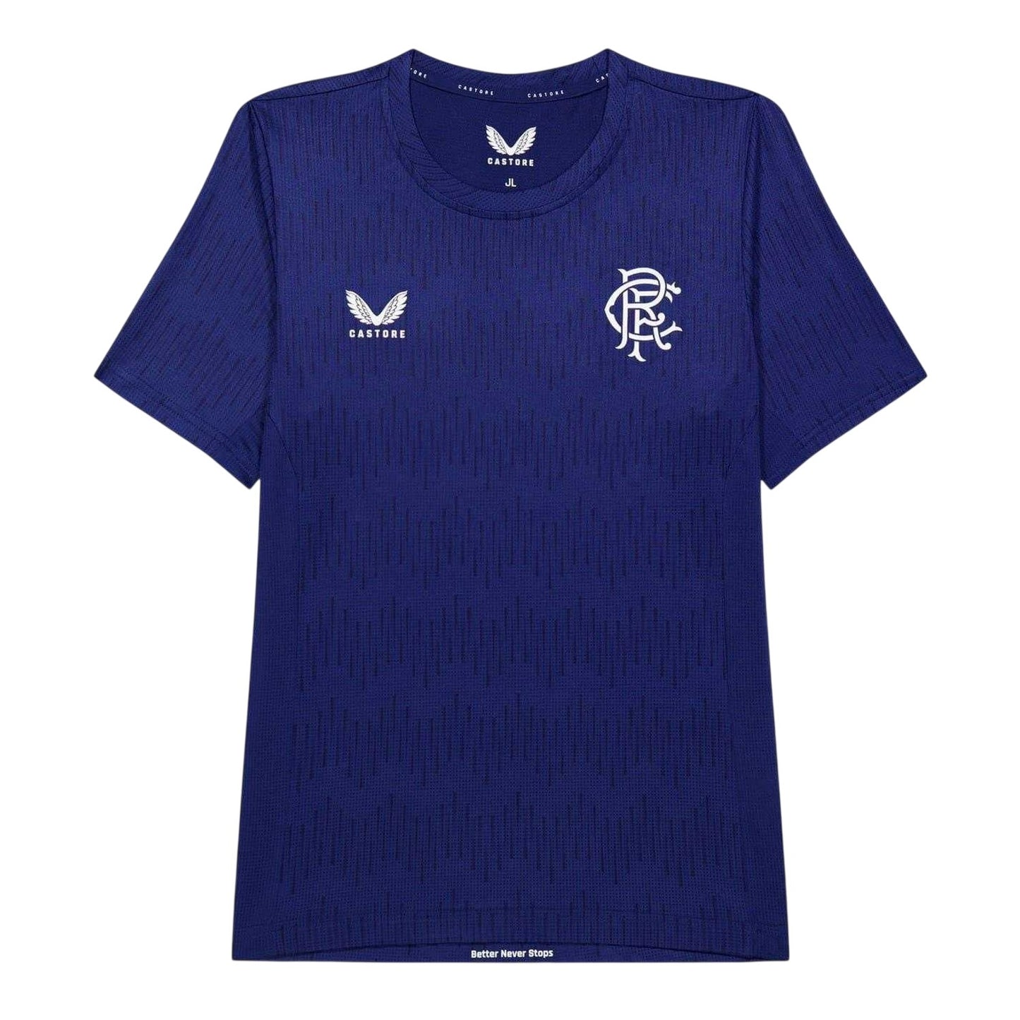 Navy - Front - Castore Childrens-Kids Rangers FC Crew Neck Regular T-Shirt