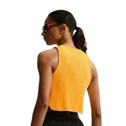 Citron - Back - Nike Womens-Ladies Cropped Tank Top