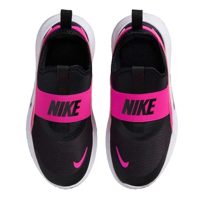 Black-Pink - Lifestyle - Nike Childrens-Kids Flex Runner 4 Mesh Slip-on Trainers