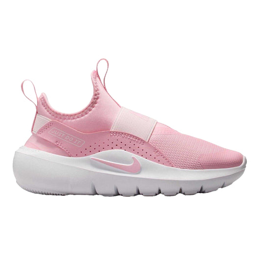 Soft Pink - Front - Nike Childrens-Kids Flex Runner 4 Mesh Slip-on Trainers