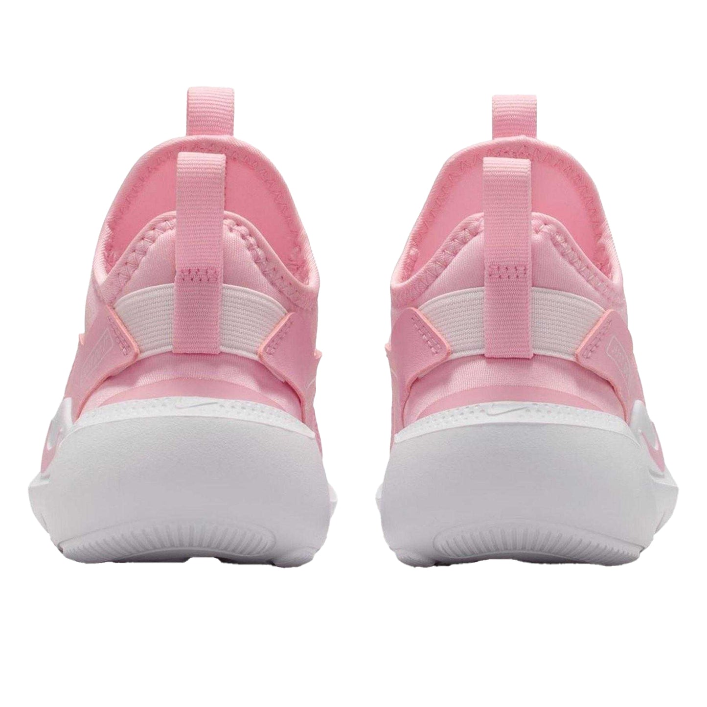 Soft Pink - Back - Nike Childrens-Kids Flex Runner 4 Mesh Slip-on Trainers