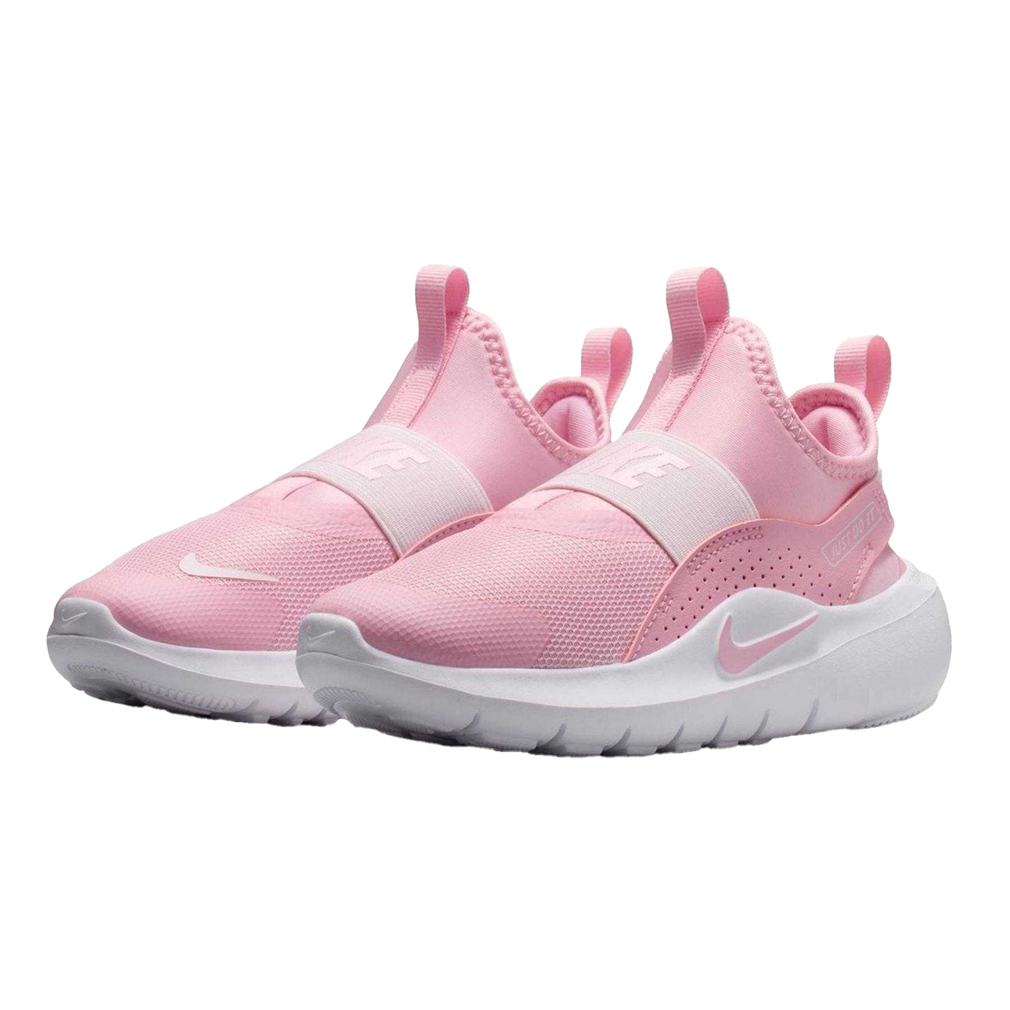 Soft Pink - Lifestyle - Nike Childrens-Kids Flex Runner 4 Mesh Slip-on Trainers