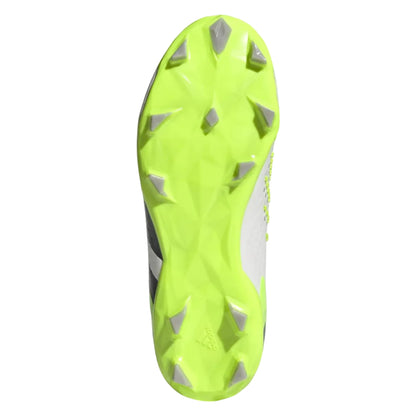 White - Close up - Adidas Childrens-Kids Predator Accuracy 1 Firm Ground Football Boots