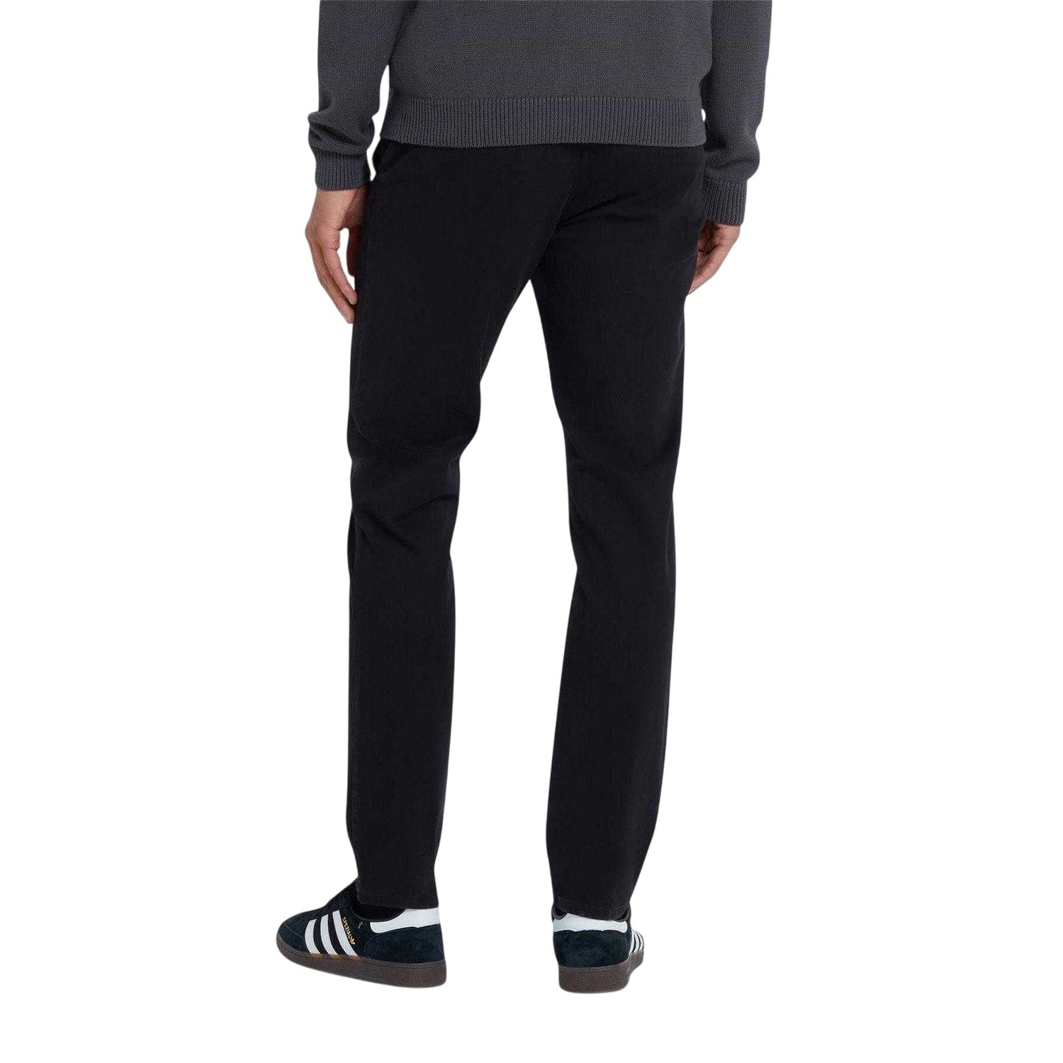 Black - Back - Farah Mens Plain Slim Chinos