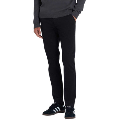 Black - Side - Farah Mens Plain Slim Chinos
