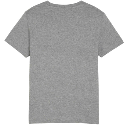 Medium Grey - Back - Puma Childrens-Kids TeamFINAL Casuals T-Shirt