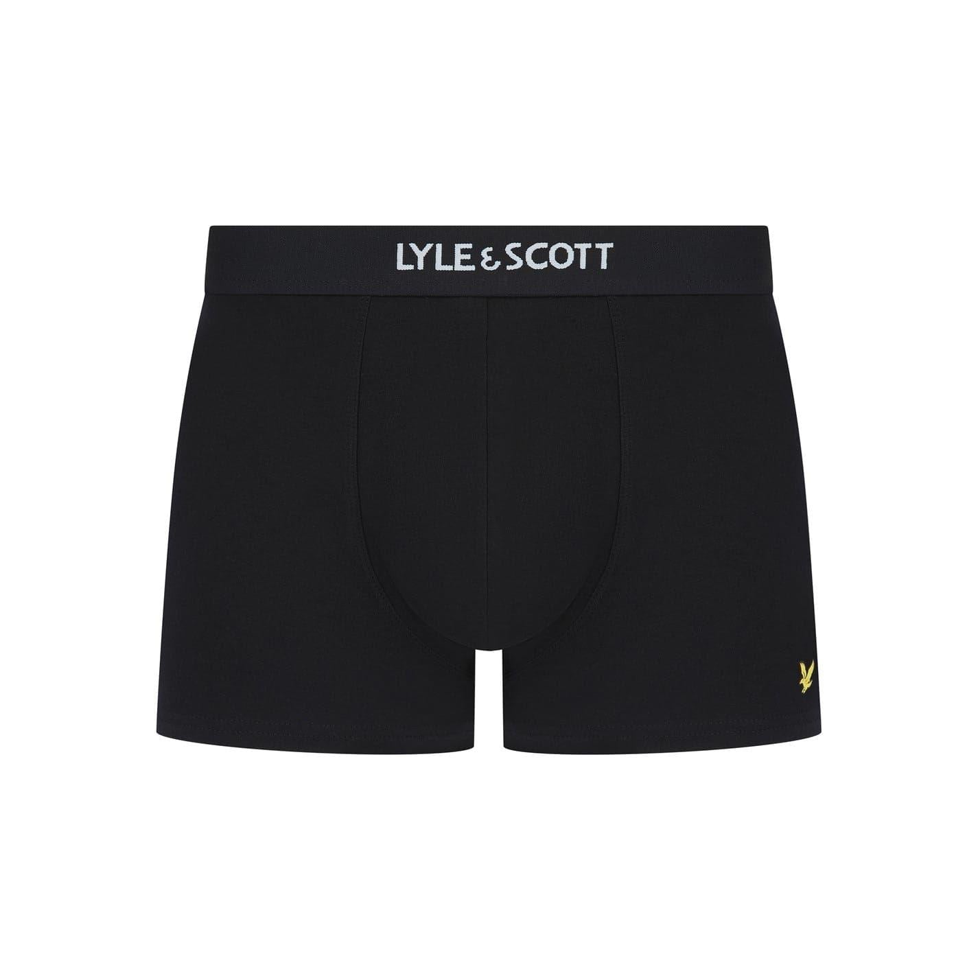 Black-Ivy-White - Lifestyle - Lyle & Scott Mens Devon Boxer Shorts (Pack of 3)