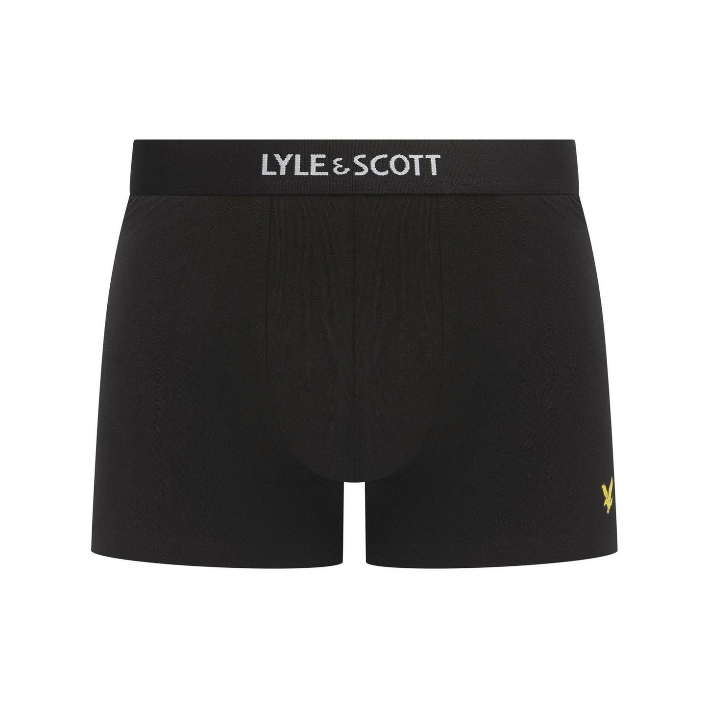 White-Grey-Black - Back - Lyle & Scott Mens Devon Boxer Shorts (Pack of 3)