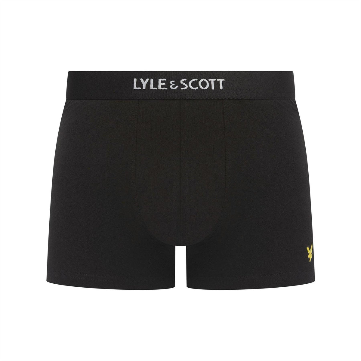 White-Grey-Black - Back - Lyle & Scott Mens Devon Boxer Shorts (Pack of 3)