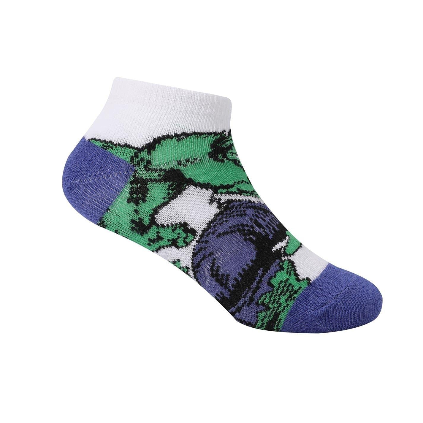 Multicoloured - Side - Marvel Comics Baby Trainer Socks (Pack of 5)