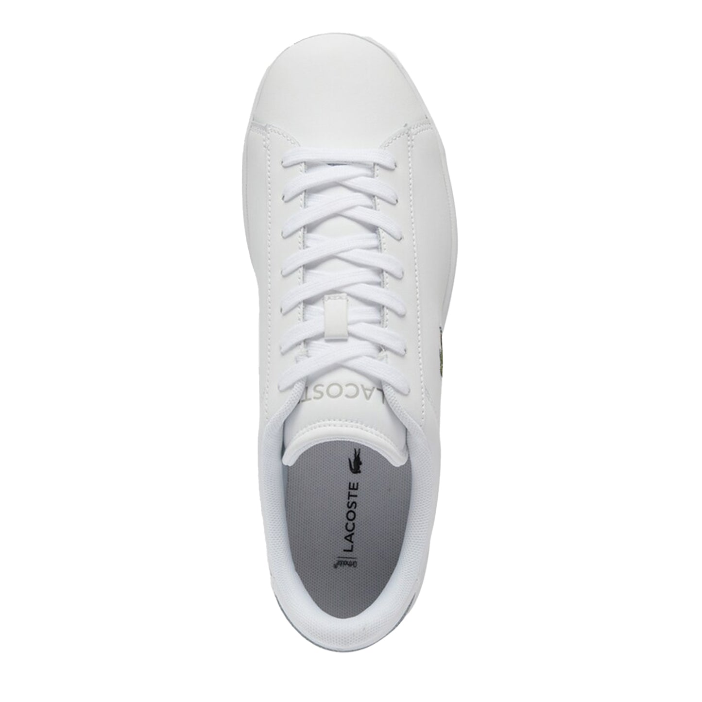 White - Side - Lacoste Mens Carnaby Leather Flat Trainers