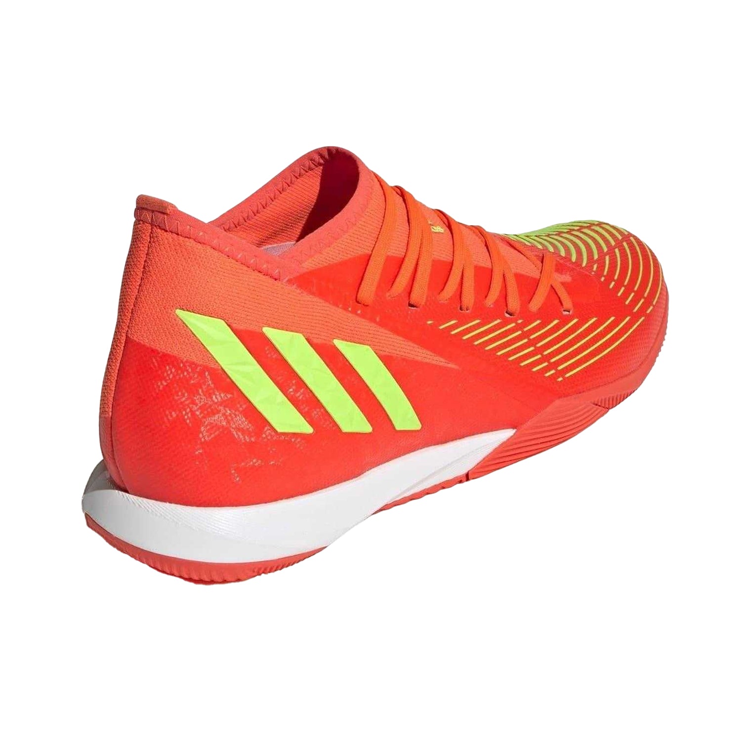 Red-Green-Black - Back - Adidas Mens Predator Edge.3 Indoor Football Trainers
