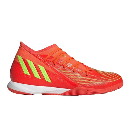 Red-Green-Black - Front - Adidas Mens Predator Edge.3 Indoor Football Trainers