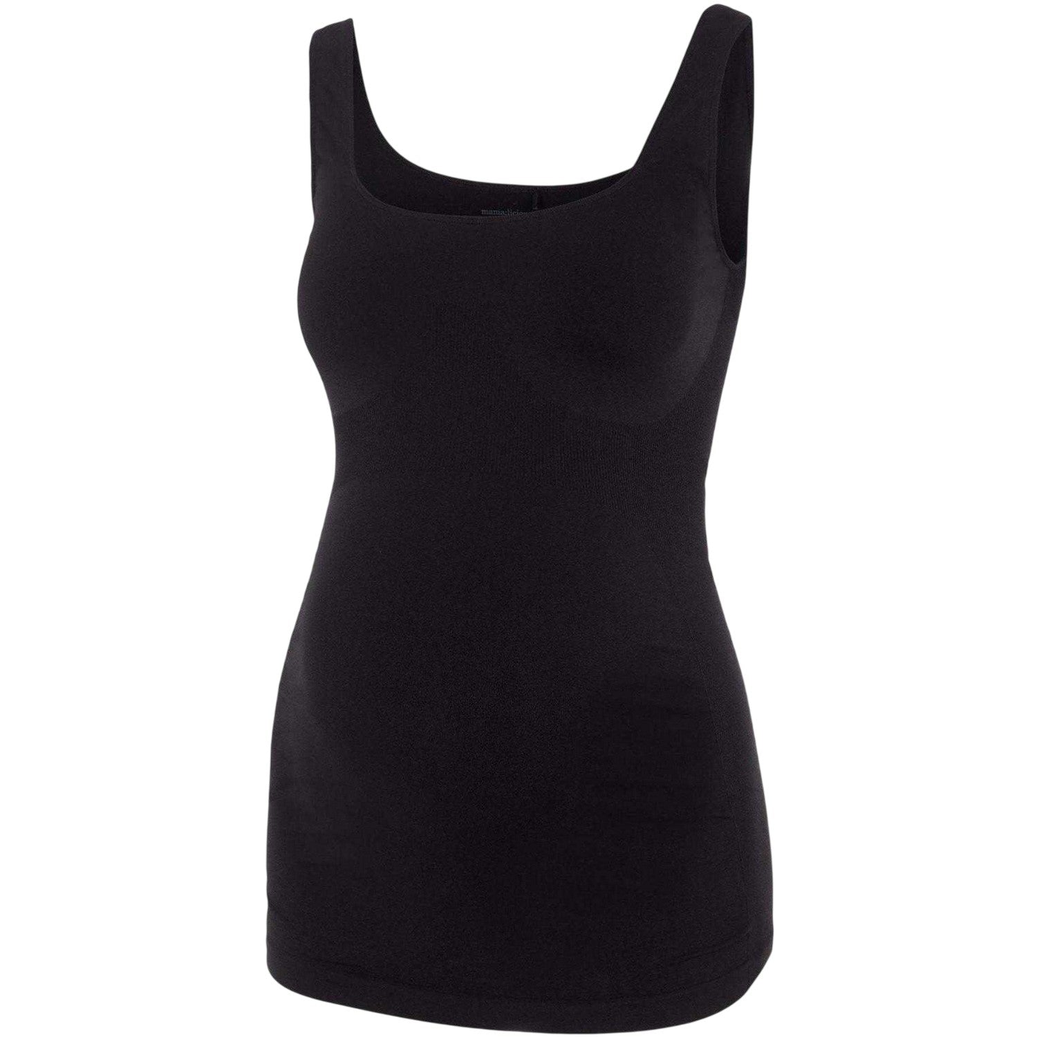 Black - Front - Mamalicious Womens-Ladies Maternity Tank Top
