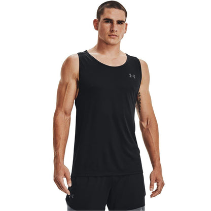 Black-Grey - Back - Under Armour Mens Tech 2.0 Tank Top