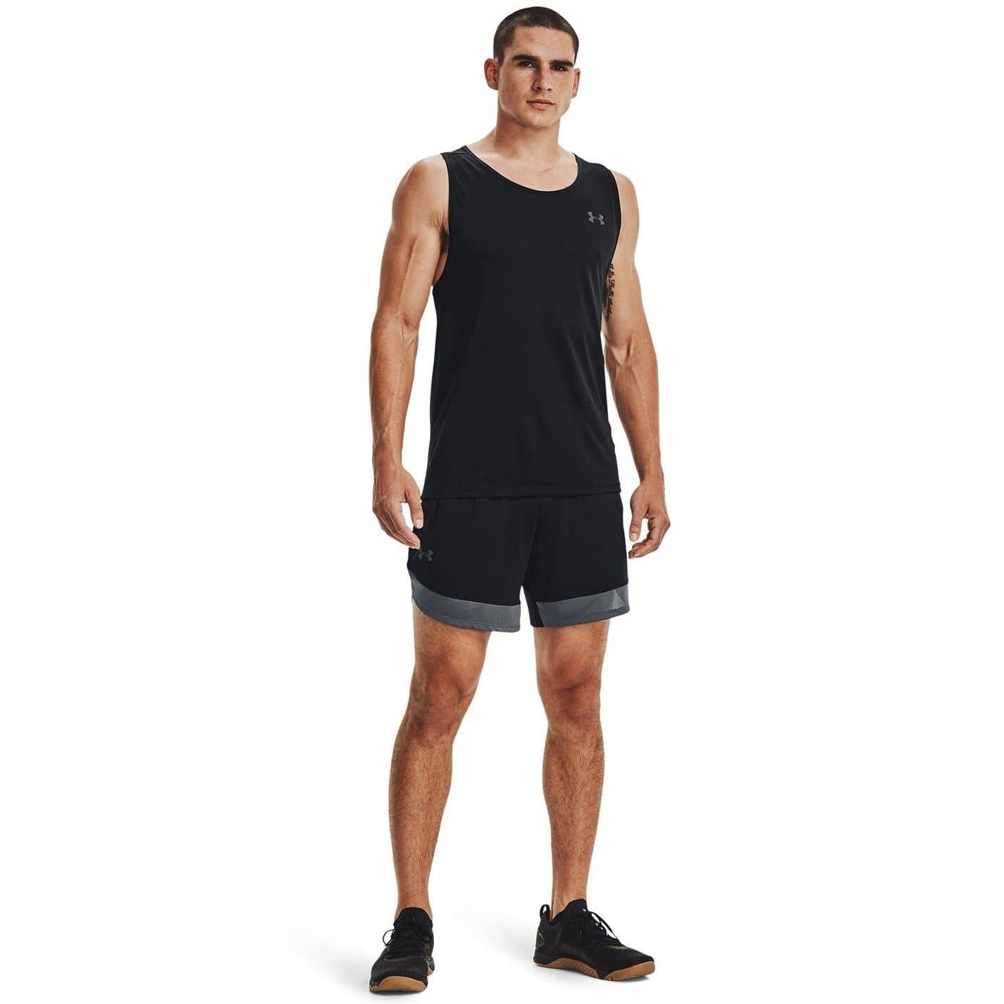 Black-Grey - Lifestyle - Under Armour Mens Tech 2.0 Tank Top