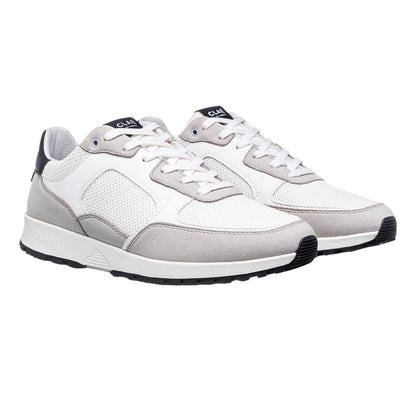 White-Navy - Lifestyle - CLAE Womens-Ladies Logo Low Cut Trainers