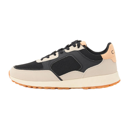 White - Front - CLAE Womens-Ladies Logo Low Cut Trainers