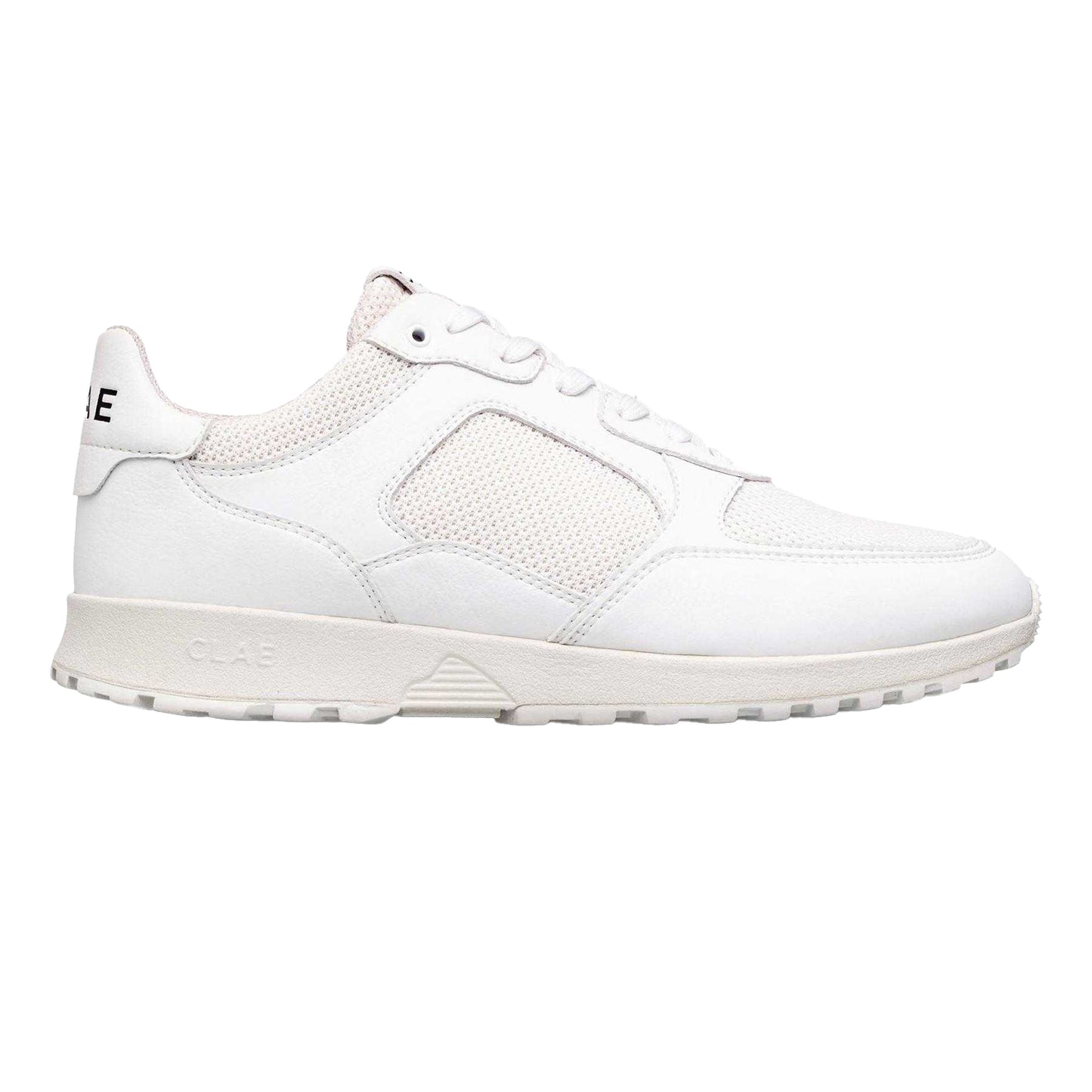 White - Back - CLAE Womens-Ladies Logo Low Cut Trainers