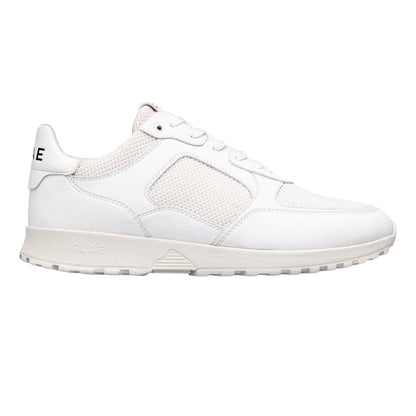 White - Back - CLAE Womens-Ladies Logo Low Cut Trainers