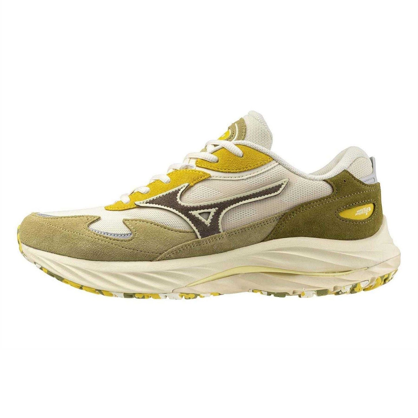 Green - Side - Mizuno Womens-Ladies Rider Beta Sportstyle Suede Shoes