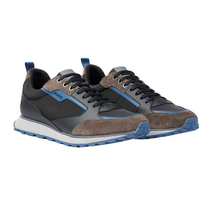 Black - Pack Shot - Hugo Mens Logo Running Trainers