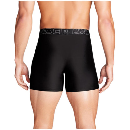 Black - Side - Under Armour Mens Performance Tech Boxer Shorts