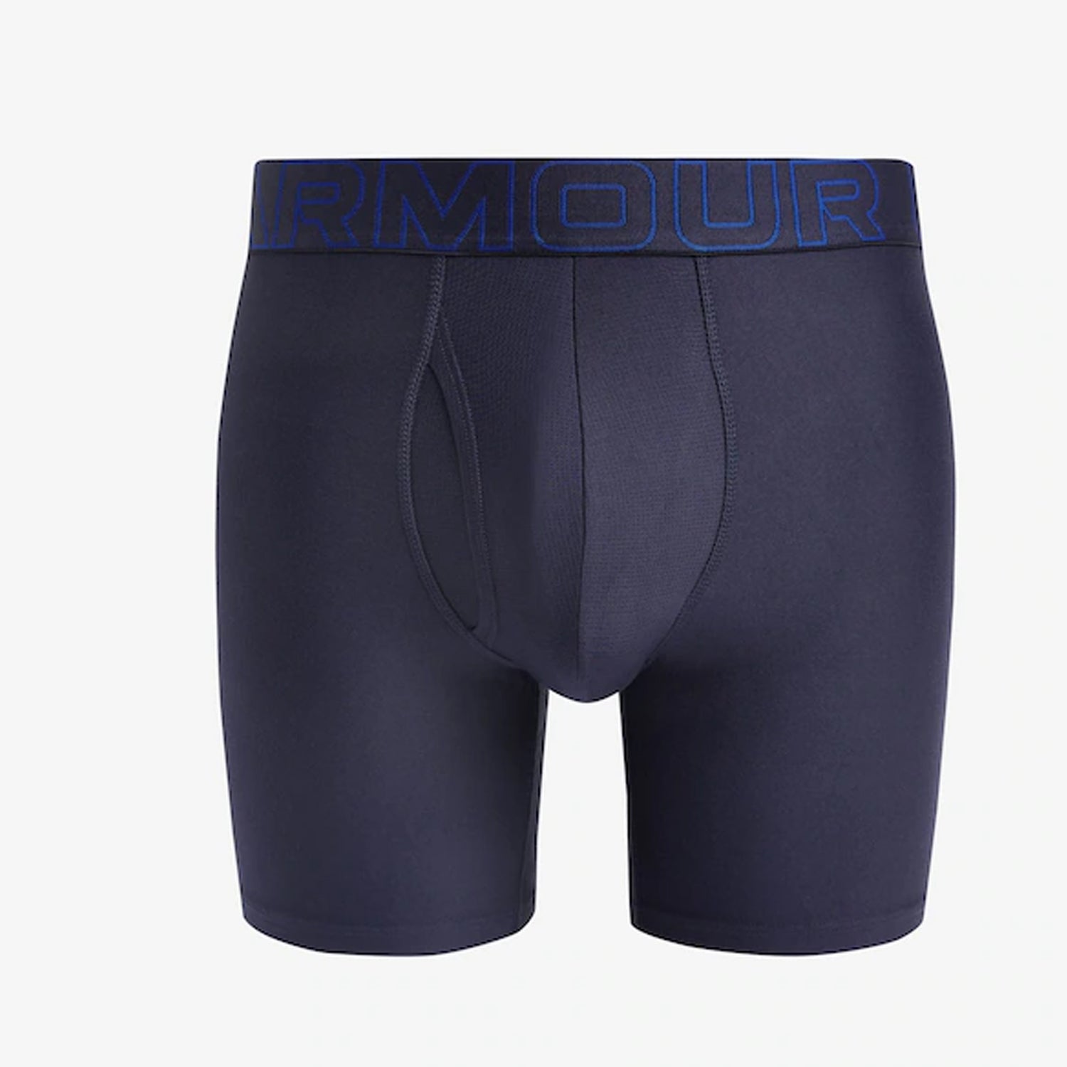 Royal Blue-Steel-Navy - Side - Under Armour Mens Performance Tech Boxer Shorts