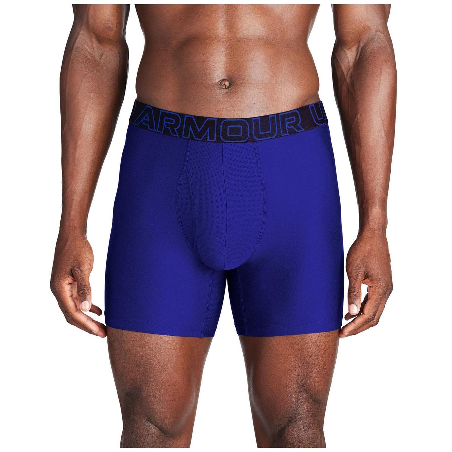 Royal Blue-Steel-Navy - Lifestyle - Under Armour Mens Performance Tech Boxer Shorts
