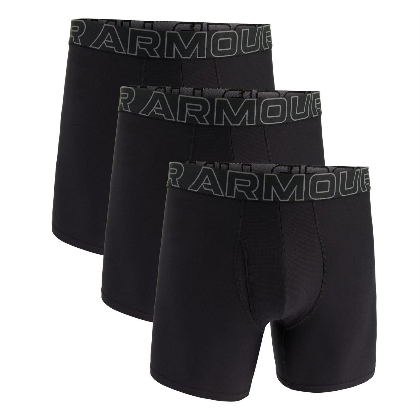 Black - Front - Under Armour Mens Performance Tech Boxer Shorts