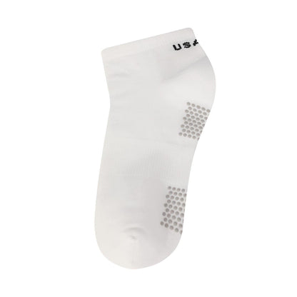 Black-White-Blue - Pack Shot - USA Pro Womens-Ladies Logo Anti-Slip Socks (Pack of 3)
