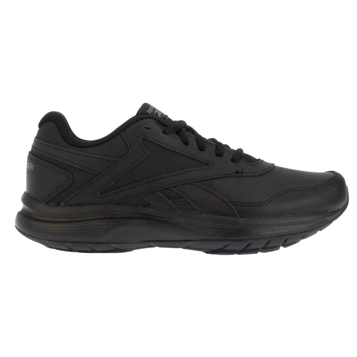 Black - Side - Reebok Womens-Ladies Ultra 7.0 DMX MAX Leather Hiking Shoes