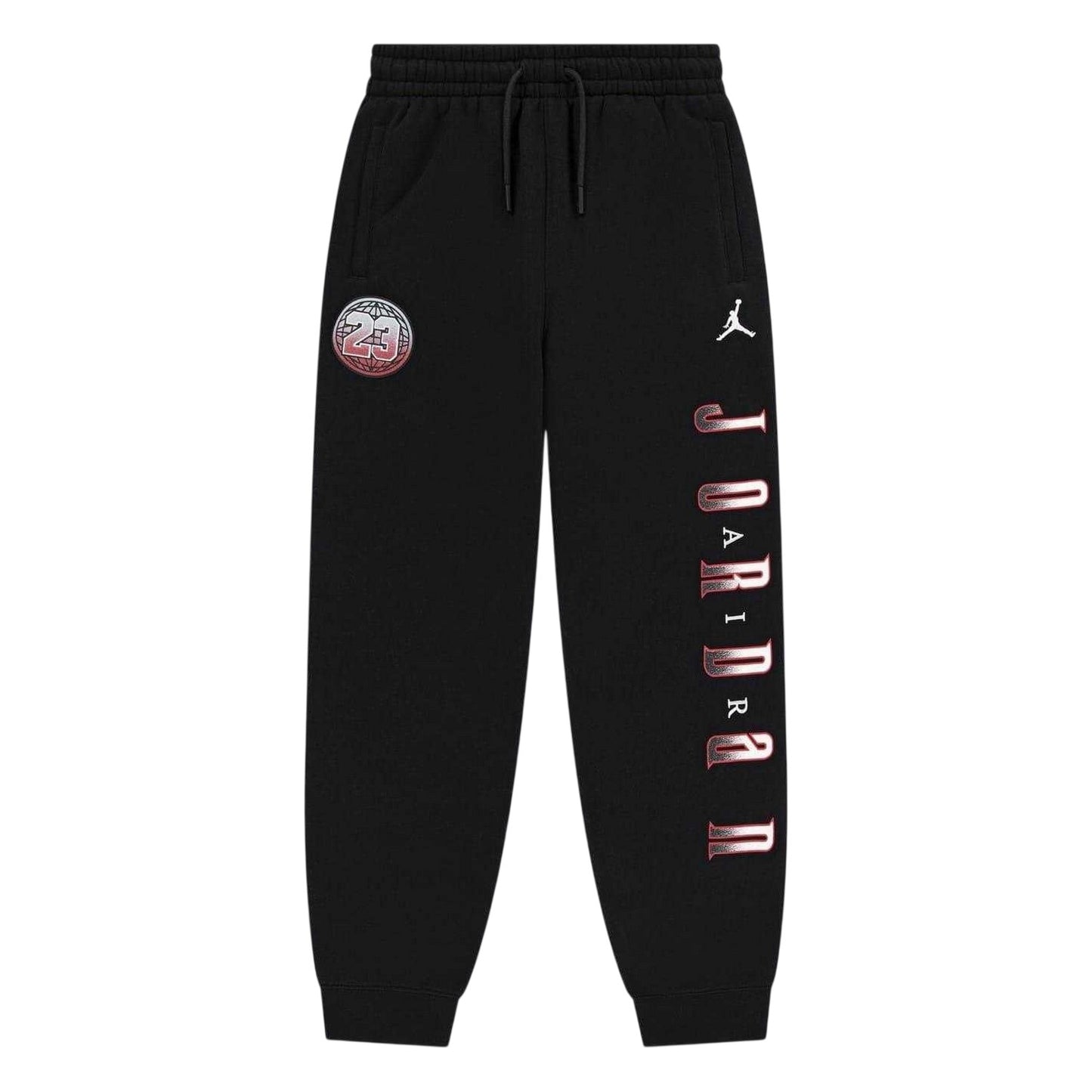 Black - Front - Nike Childrens-Kids Air Jordan Fleece Graphic Print Joggers