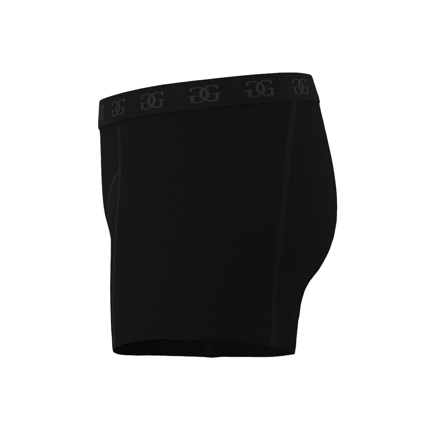Black - Back - Giorgio Boys Boxer Briefs (Pack of 5)