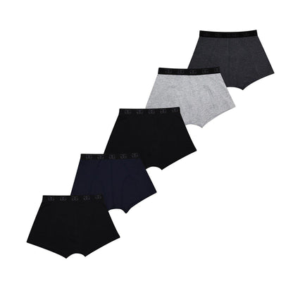 Core Black - Front - Giorgio Boys Boxer Briefs (Pack of 5)