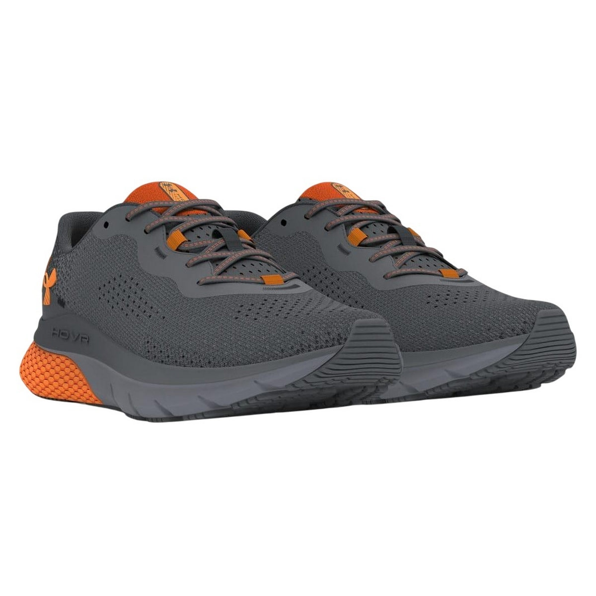 Grey - Front - Under Armour Mens HOVR Turbulence Running Shoes