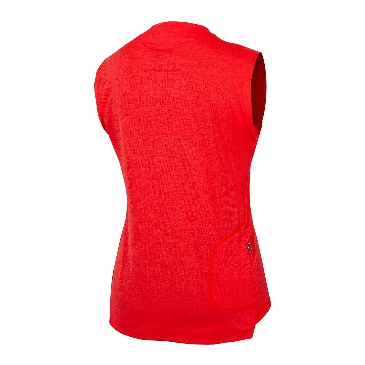 Pomegranate - Back - Endura Womens-Ladies Singletrack Tank Top