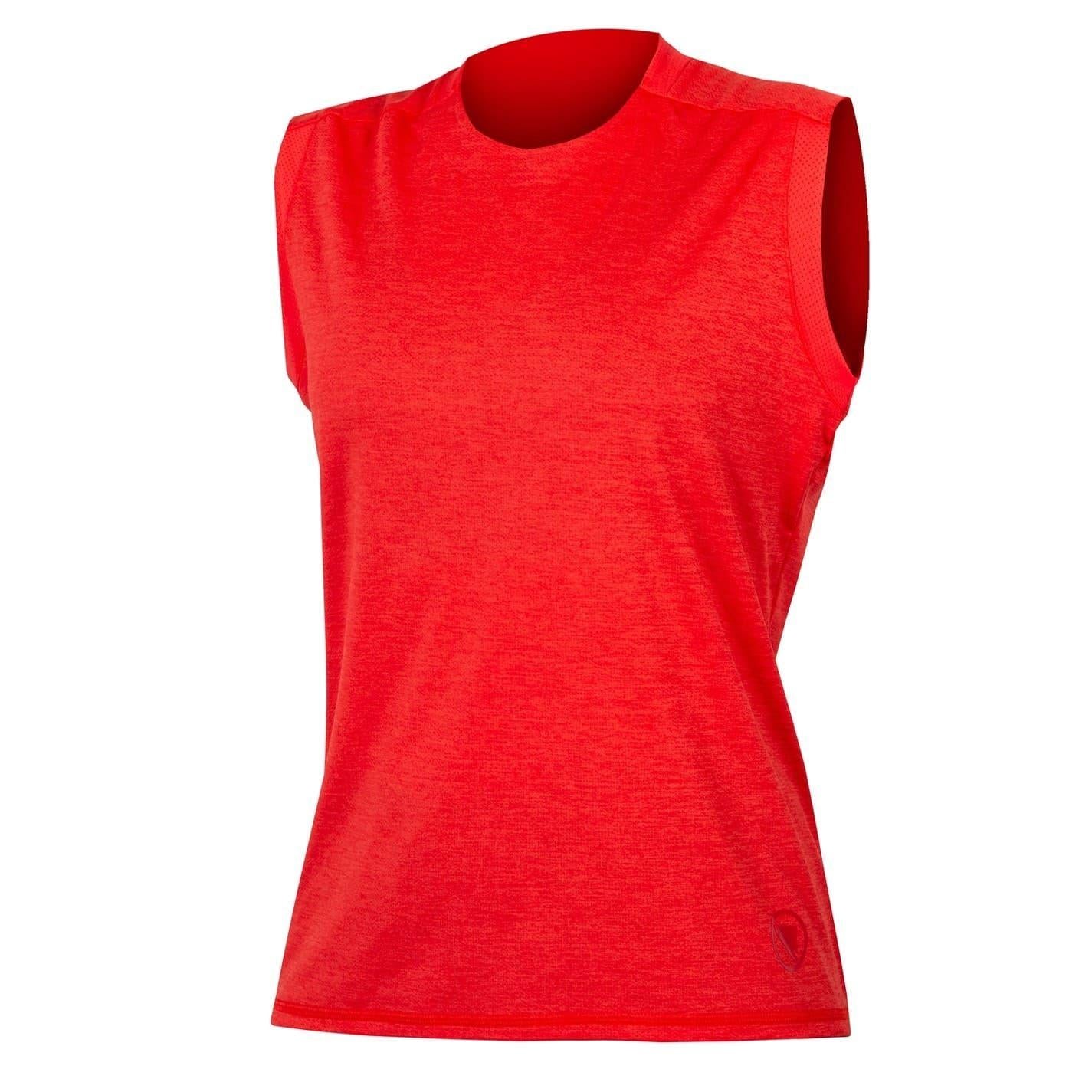 Pomegranate - Front - Endura Womens-Ladies Singletrack Tank Top