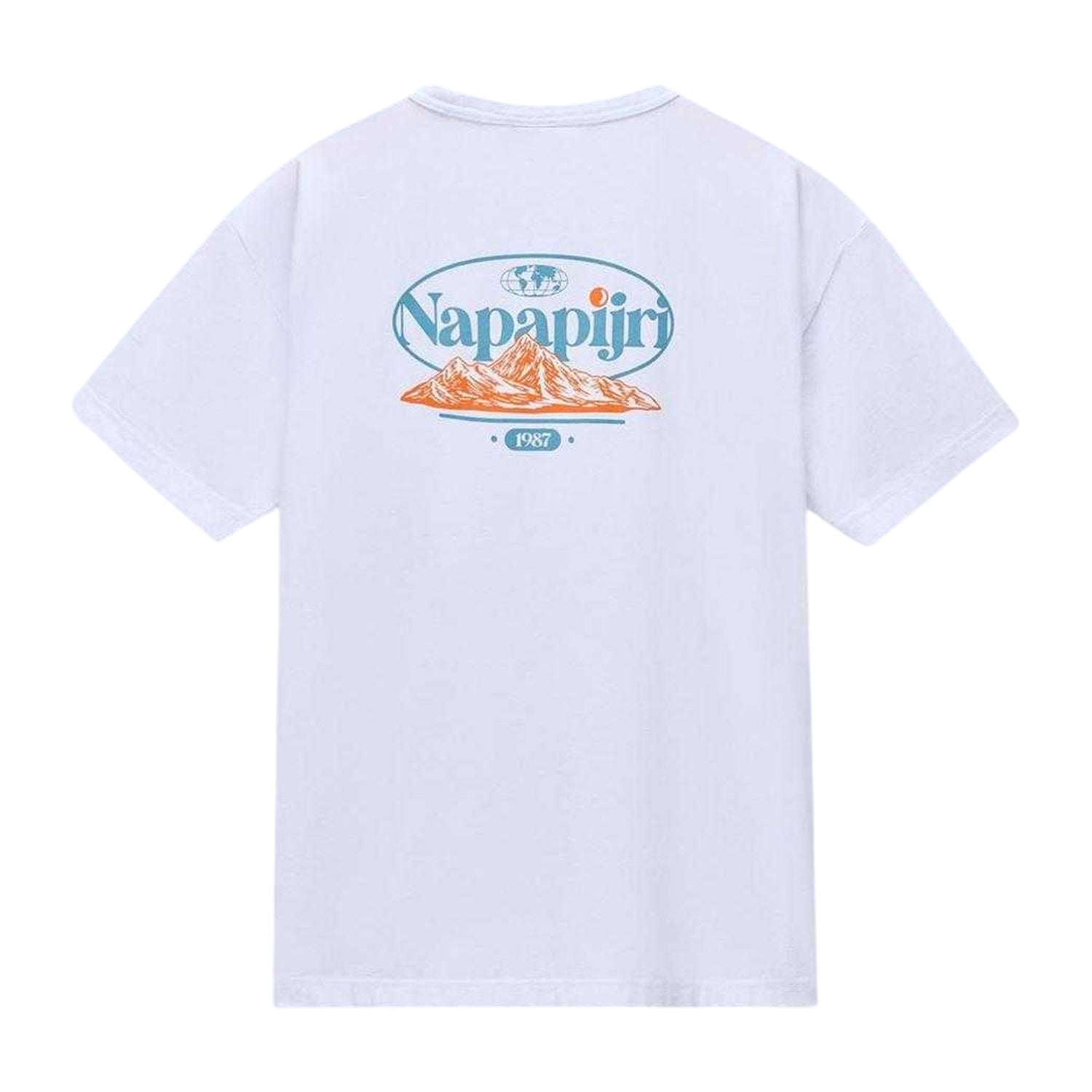 White - Back - Napapijri Mens Graphic T-Shirt