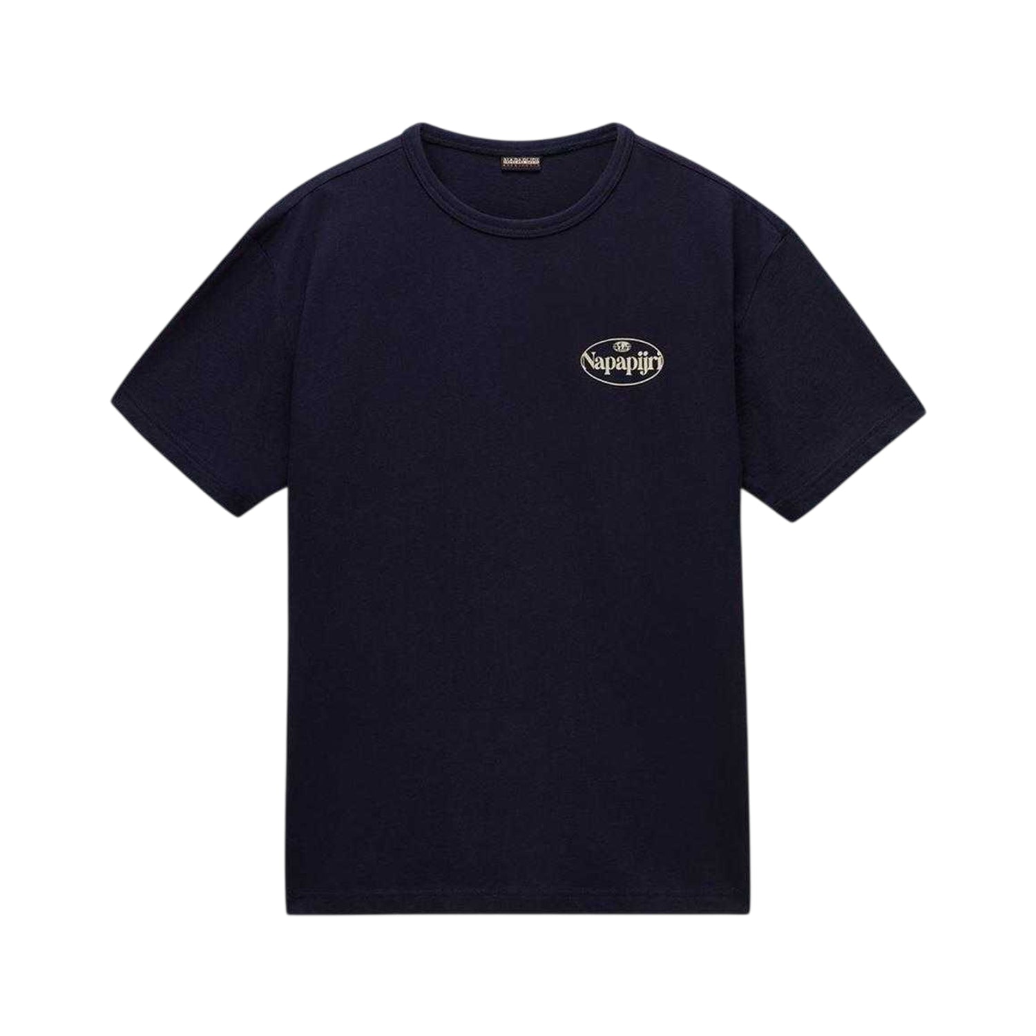Navy - Front - Napapijri Mens Graphic T-Shirt