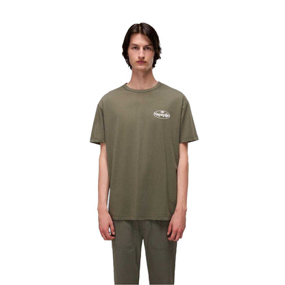 Green - Side - Napapijri Mens Graphic T-Shirt