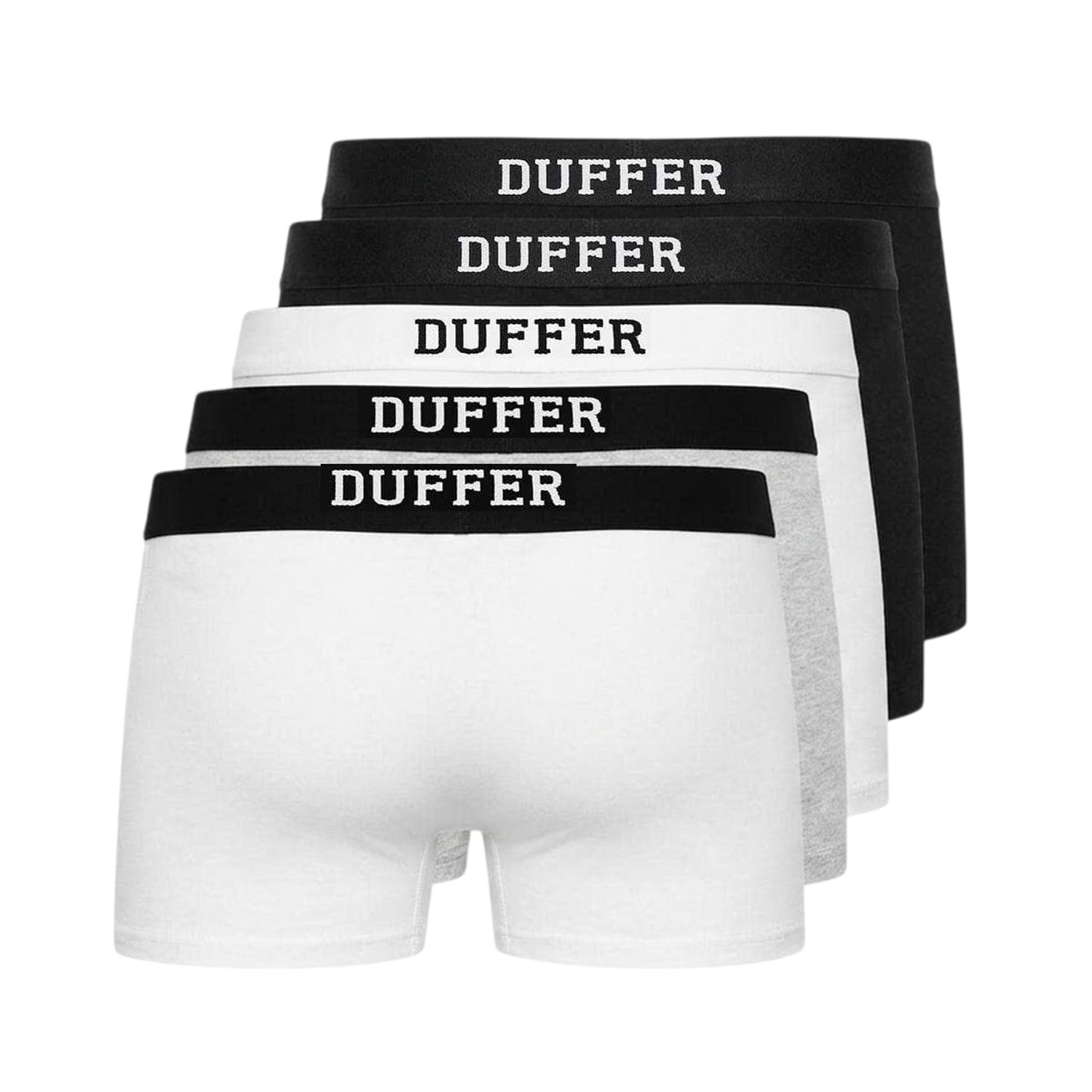 Multicoloured - Back - Duffer Mens Classic Comfort Boxer Briefs (Pack of 5)