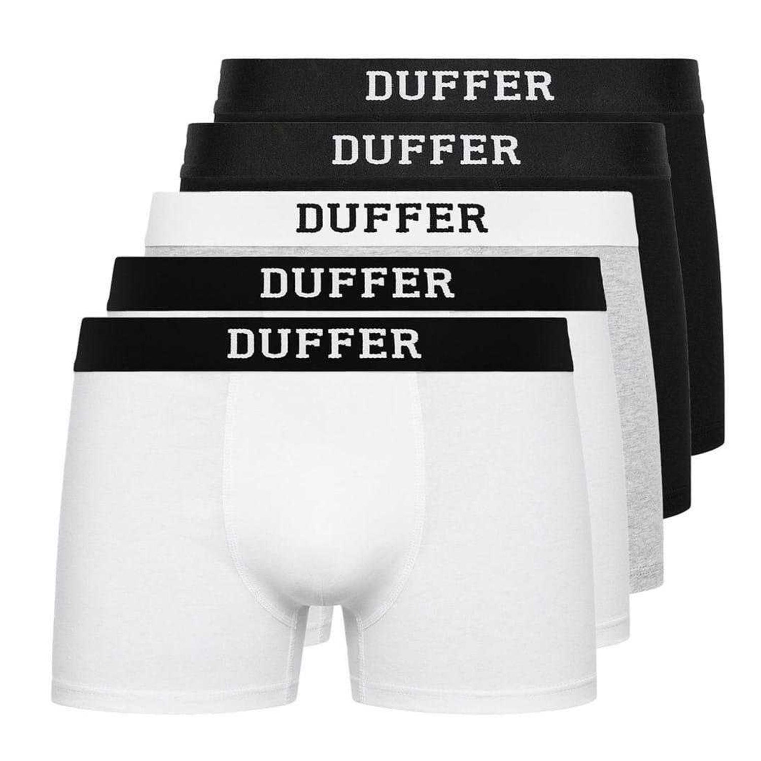Multicoloured - Front - Duffer Mens Classic Comfort Boxer Briefs (Pack of 5)
